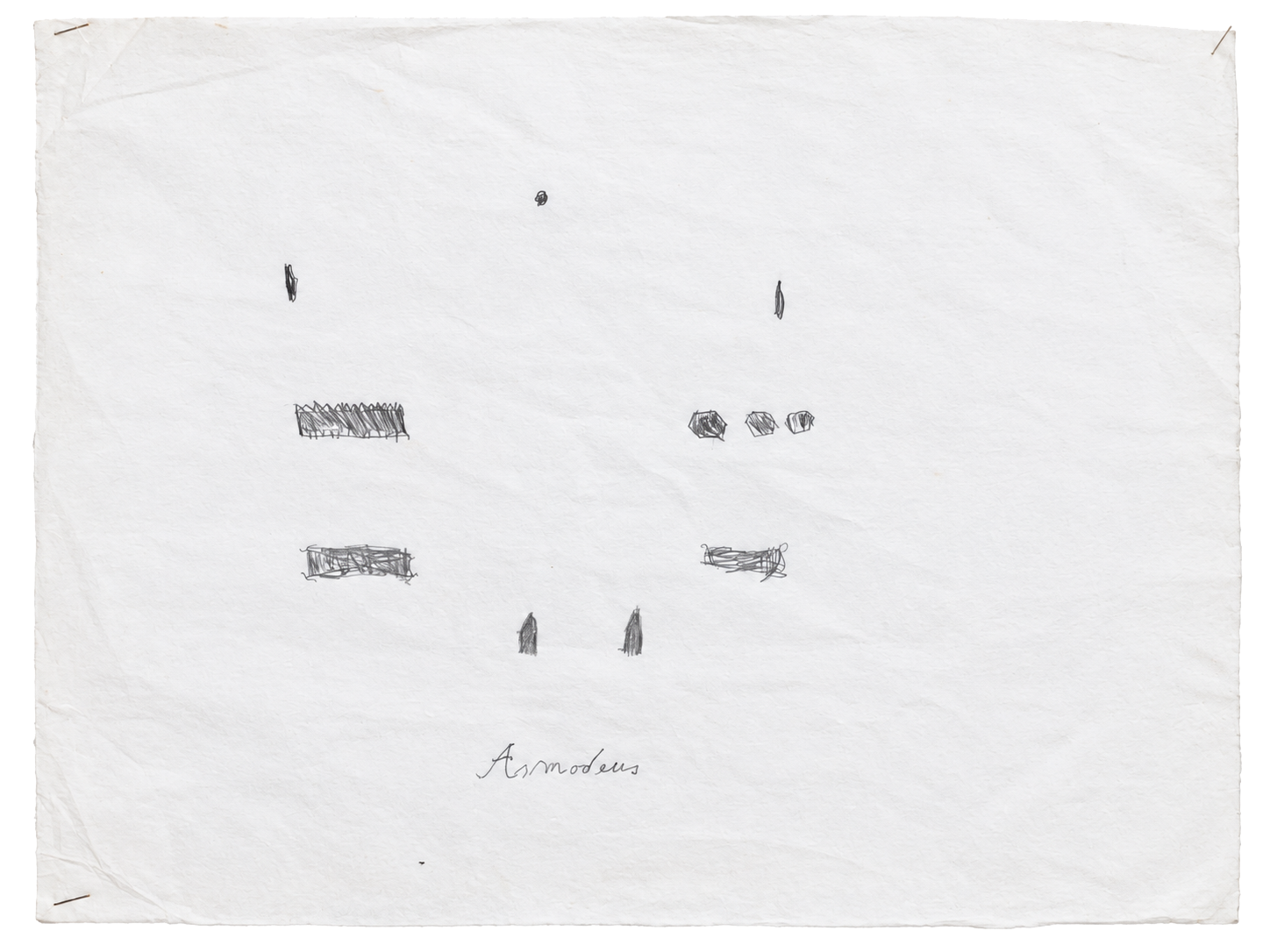 My Pale Dreams of You, Jerusalem 75, 2025, pencil and oil pastel on pattern paper: a dreamed Jerusalem in outlines and names. Marko Havlini