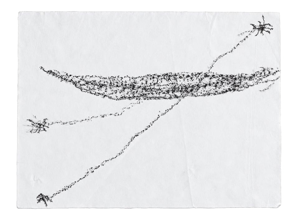 My Pale Dreams of You, Jerusalem 91, 2025, pencil and oil pastel on pattern paper: a dreamed Jerusalem in outlines and names. Marko Havlini