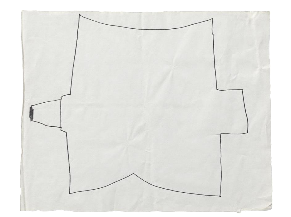 My Pale Dreams of You, Jerusalem 78, 2025, pencil and oil pastel on pattern paper: a dreamed Jerusalem in outlines and names. Marko Havlini